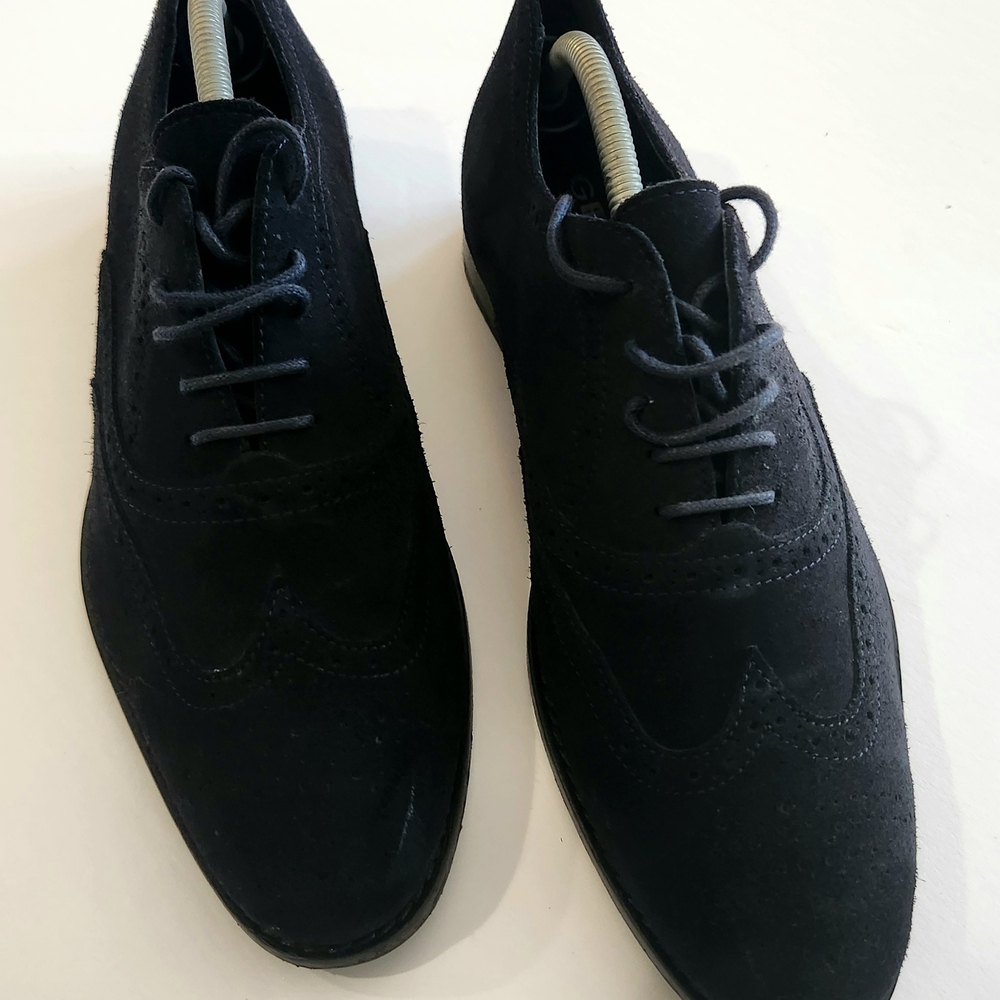 Geox Men's Dark Blue Oxford Shoes